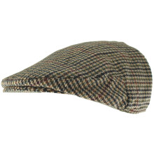(Brown, L) Hawkins Country Collection Wool Flat Cap