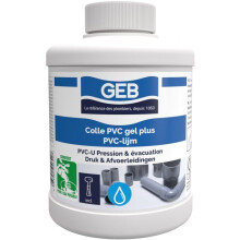 Colle PVC Gel Plus - GEB - Für PVC-Hartdruck und Abfluss - 500 ml