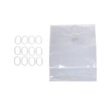 180Cmx180Cm Plastic Peva Waterproof Shower Curtain Transparent White Clear Bathroom Curtain Luxury Bath Curtain With Hooks