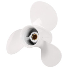 664-45949-02-El Marine Boat Outboard Propeller 9 7/8 X 13 For 20-30Hp Right-Hand Rotation 3 Blades White