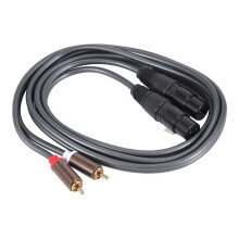 Dual Female Xlr to Rca Cable,Heavy Duty 2 Xlr Female to 2 Rca Male Patch Cable Hifi Stereo Audio Connection Cable Wire