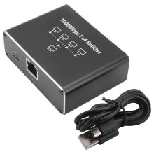 Gigabit Network Splitter 1-To-4 Network Cable Splitter RJ45 Network Port Ethernet Splitter Suitable for PC Laptops