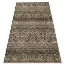 Carpet Wool NAIN Ornament, flowers 1044/51058 green / beige 80x150 cm