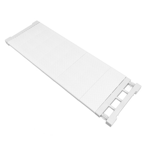 Tension Shelf White Adjustable Closet Divider24cm 1