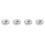 Crystal Rhinestone Button Flat Back Decoration DIY 15mm 80 Pcs Clear 3