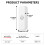 2X Tuya  Vibrationssensor ZigBee Tuya Sensor Monitor App Kontroll Säkerhetsskydd Zigbee Sensor Motion Shock Alarm 9