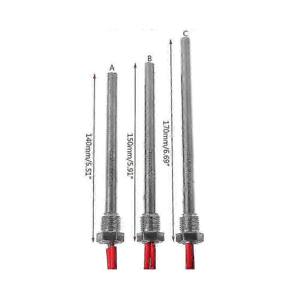 (C) 350W Ignition Rod For Pellet Stove 220V M16x1.5 10X140/150/170Mm 7624176605376