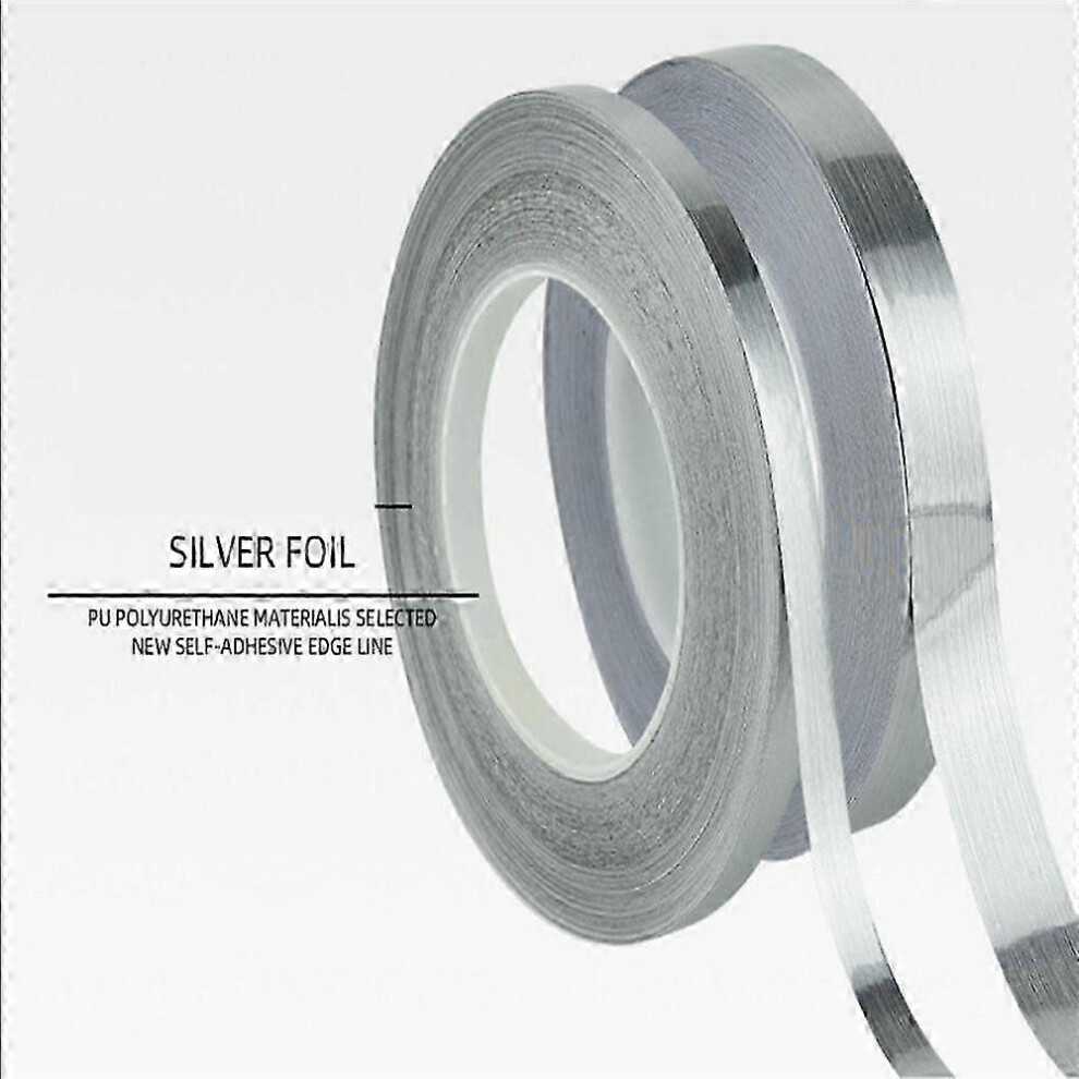 (Silver, 1Cm Width) 20M Home Decor Edge Decal Gap Tape Waterproof Wall Floor Seam Sticker Tile Beauty Sealing Stripp2025050900426 7624176606083