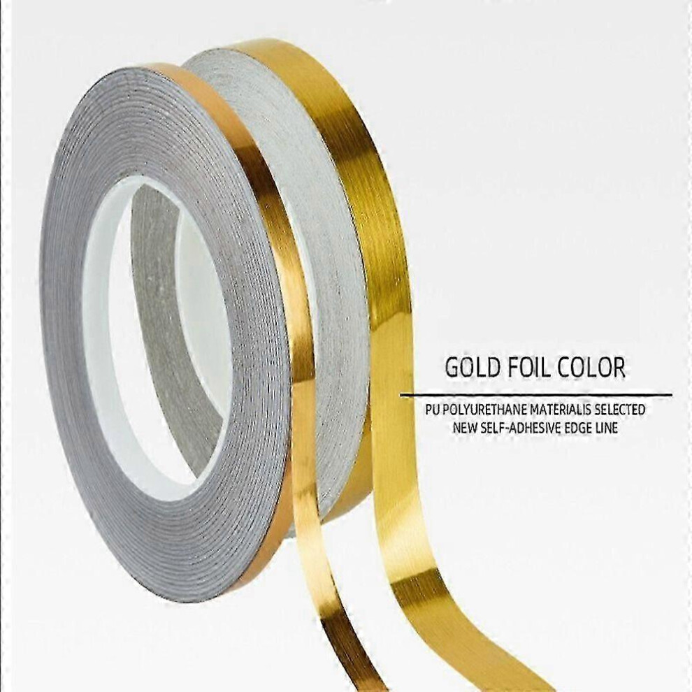 (Gold, 1.5Cm Width) 20M Home Decor Edge Decal Gap Tape Waterproof Wall Floor Seam Sticker Tile Beauty Sealing Stripp2025050900426 7624176606069