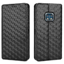 (Black) Nokia XR20 Magnetic Wallet Case Shockproof and Durable