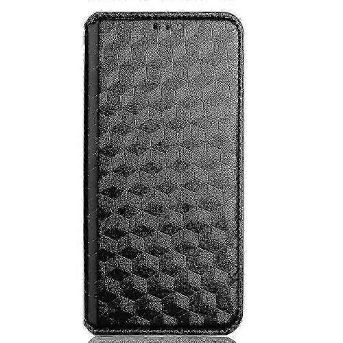 (Black) Nokia XR20 Magnetic Wallet Case Shockproof and Durable 1