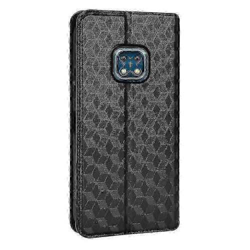 (Black) Nokia XR20 Magnetic Wallet Case Shockproof and Durable 2