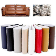 (bleach white, 50*138cm) 34-Colors Self Adhesive Leather Patch for Chair Seat Repair