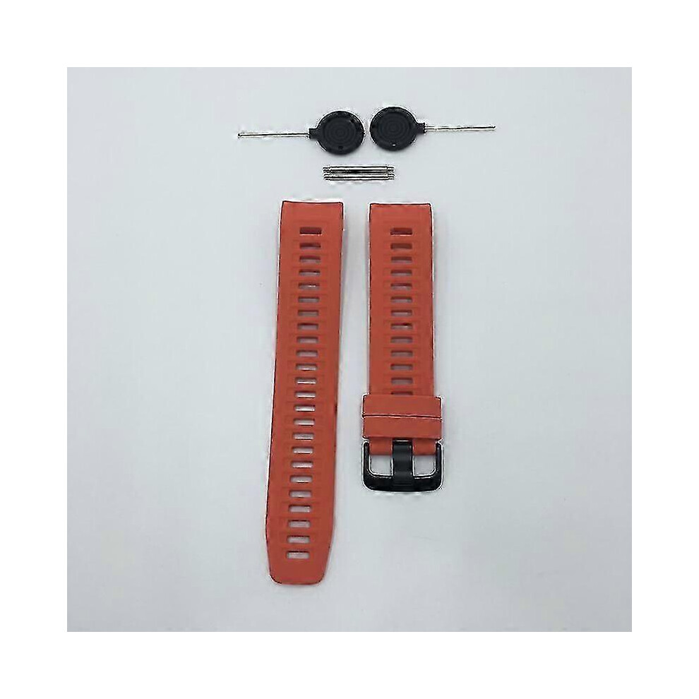 (Red) Garmin Instinct 22Mm Quick Fit Silicone Watch Band For Sports Red 7624176671456