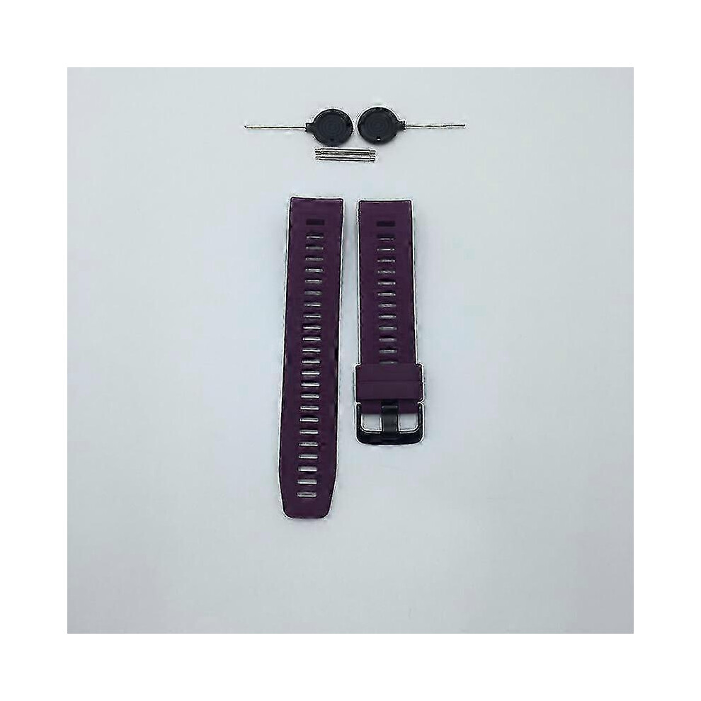 (Purple) Garmin Instinct 22Mm Quick Fit Silicone Watch Band For Sports Purple 7624176671449