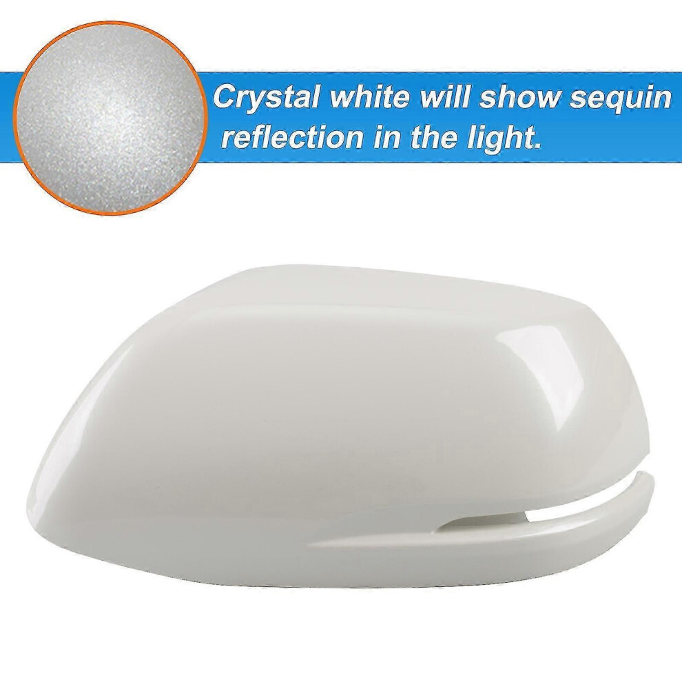 (Whiteb Left) Door Mirror Cover Cap For Honda Crv Cr - V 2012 - 2022 Vehicle 7624176673771