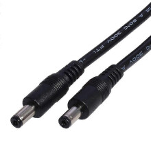 (2m) DC5521 5.5x2.1mm Male to Male Cable 18AWG EU Power Adapter