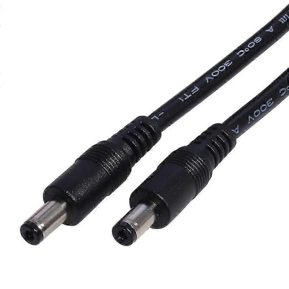 (2M) Dc5521 5.5X2.1mm Male To Male Cable 18Awg Eu Power Adapter 7624176672965