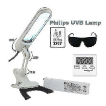 (220V UK PLUG) 311nm UVB Lamp for Vitiligo, Psoriasis & Eczema Skin Treatment (110V/12V)