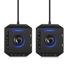 2X Phoinikas T10 Multi- Adapter USB Hub Audio ZewnęTrzna Karta Stereo Czarny