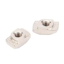 100 Pcs M5 T-Slot Hammer Nut 2020 Series Aluminum Profile Extrusion Slot European Standard (M5 x 10 x 6mm)