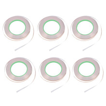6X Copper Foil Tape with Conductive Adhesive (6mm X 33meters) – Crafts, Stained Glass, Soldering, Electrical Repairs