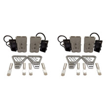 4Pcs 350A 2AWG Battery Power Connector Cable Quick Connect Disconnect Kit for Anderson Connector for ATV Winch Gray