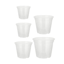 Gaveidé: Åndbar orkideepotte med optimal dræning, transparent blomsterpotte. Let og solid konstruktion til indendørs og udendørs orkideer.