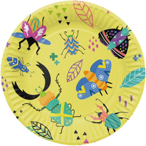Buzzing Bugs Paper Plates - 23cm (Pack of 8)