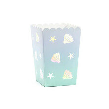 Narwhal Popcorn Boxes 7 x 7 x 12.5 cm (Pack of 6)