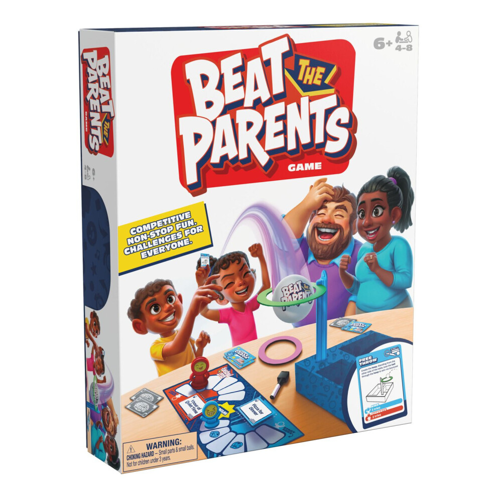 Spin Master Beat The Parents, 2025 Edition With New Challenges & Cards, Friendly Competition Family Game