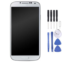 (white) Écran LCD avec cadre pour Samsung Galaxy S4 / i9505
