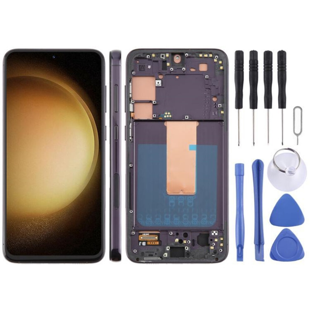 (Black) For Samsung Galaxy S23+ Sm-S916b 6.43 Inch Tft Lcd With Frame Black 6963311545155