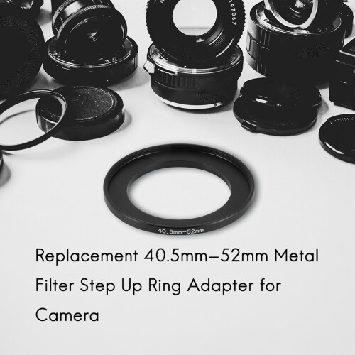 Replacement 40.5mm-52mm Metal Filter Step  Ring Adapter for Camera 2