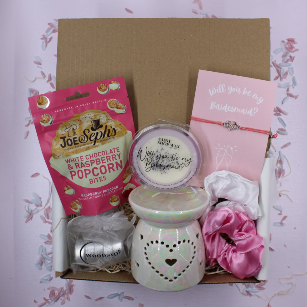 Will You Be My Bridesmaid Home Fragrance & Treat Gift Set Box