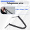 Replacement RJ9 4P4C Plug Coiled Stretchy Telephone Handsets Cable  Black 5