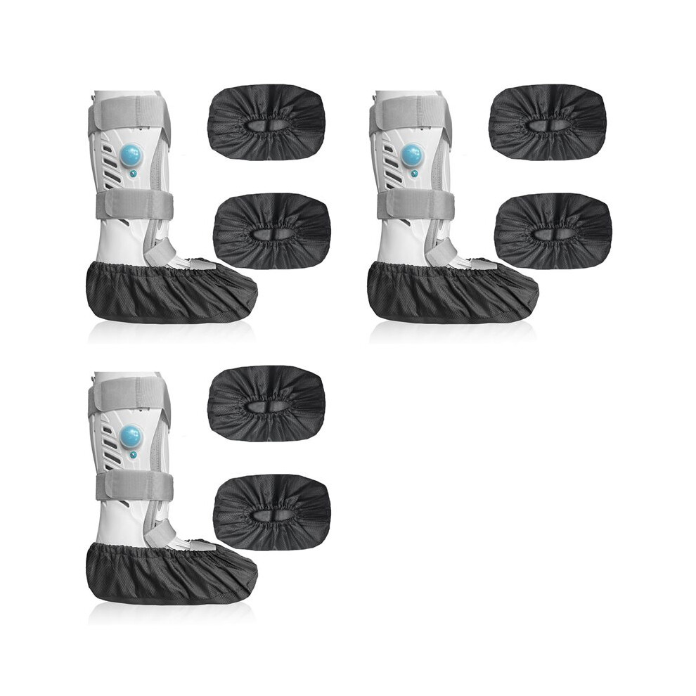 Semoic 6 Pcs Air Cam Walking Boot Covers,Fracture Cast Boots Shoe Covers For Broken Foot Ankle Recovery With Waterproof