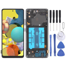 (black) Pour Samsung Galaxy A51 5G SM-A516 LCD OLED 6,43 pouces avec cadre