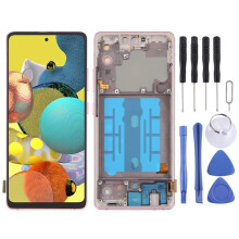 (pink) Pour Samsung Galaxy A51 5G SM-A516 LCD OLED 6,43 pouces avec cadre