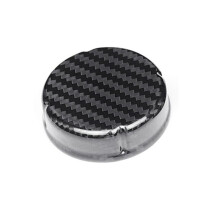 Real Dry Hard Carbon Fiber Brake Fluid Reservoir Oil Cap Cover for Abarth 595 695 2012-2024/ 500 500C 08-24
