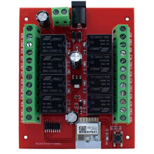 8 Channels WiFi Tuya APP 12V 24V 8CH Light Home Automation WiFi Relay Module for Home B
