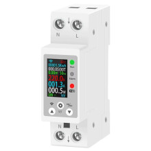 Tuya WiFi Circuit Breaker 63A LCD Meter KWH Remote Control Monitor Overload Protection Auto-Reclosing