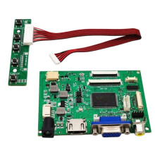 Universele LCD-Driverkaart met 40/50 Pinnen, Programmeervrije Besturing, Firmwarevrije Besturingskaart voor 6,5", 7", 8", 9" en 10,1" LCD-Panelen