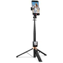 Universeller Echtzeit-Selfie-Stick mit Rückkamera für Smartphones, Inklusive Vlog-Selfie-Monitor-Bildschirm und Fernbedienung (1080p HD)