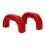 Front Tow Hooks Covers for  Silverado 2500/3500 2020-2026 Front Trailer Hook Cover Red Accessories 1