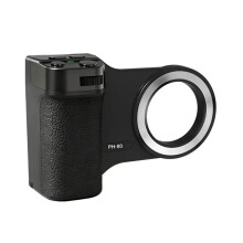 PH-80 Poignée Magnétique pour Appareil Photo avec Déclencheur à Distance, Stabilisateur Universel pour Selfies et Téléphones