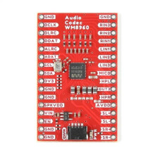 BOB-21250 Audio Codec Breakout WM8960 Qwiic I2S Stereo Audio Module Headphone Speaker Amplifier Development Board