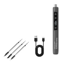 Wireless Welding Tool USB Digital Display Soldering Iron DIY Home Soldering Repair Special Soldering Iron Kit Gray