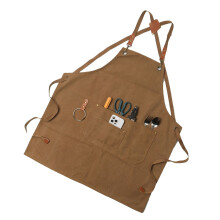 Convenient Adjustable Apron Tool Bag Gardening Aid for-Brown