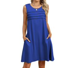 Women's Summer Casual Sleeveless Camisole-colorfulblue S